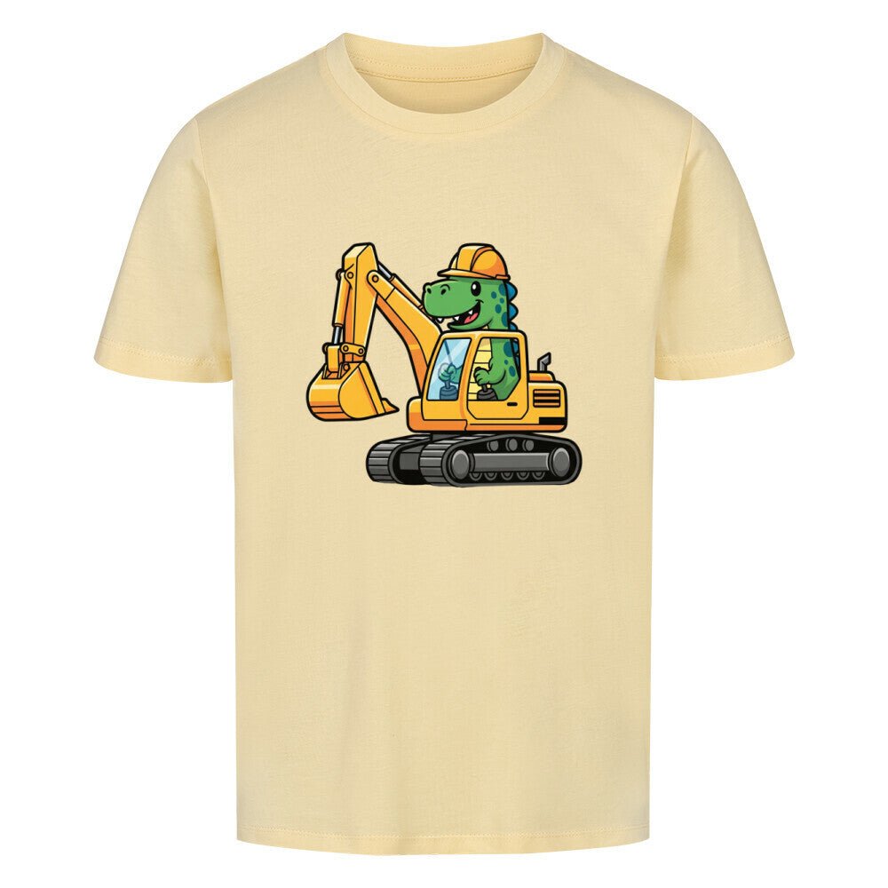 Kinder T-Shirt - Dinosaurier mit Bagger online bestellen kaufen