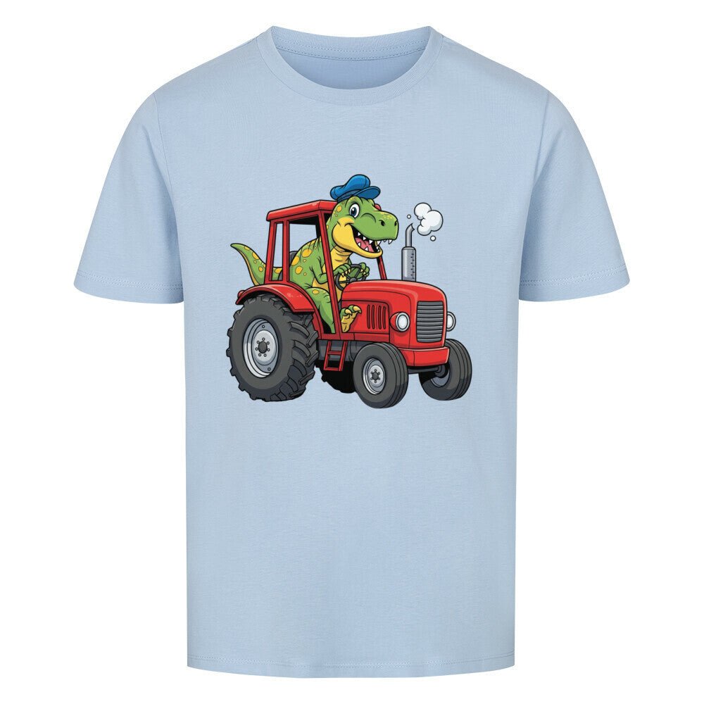 Kinder T-Shirt - Dinosaurier mit Traktor Motiv online bestellen kaufen