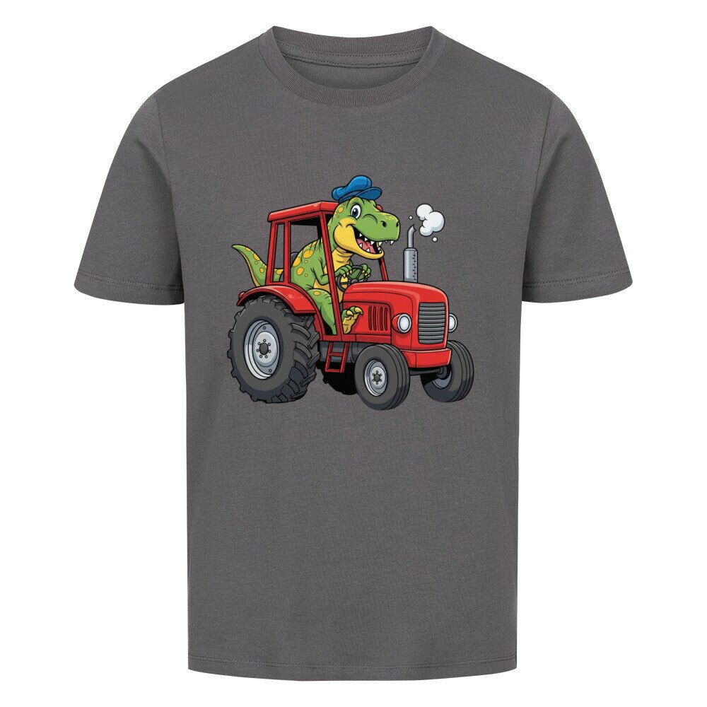 Kinder T-Shirt - Dinosaurier mit Traktor Motiv online bestellen kaufen