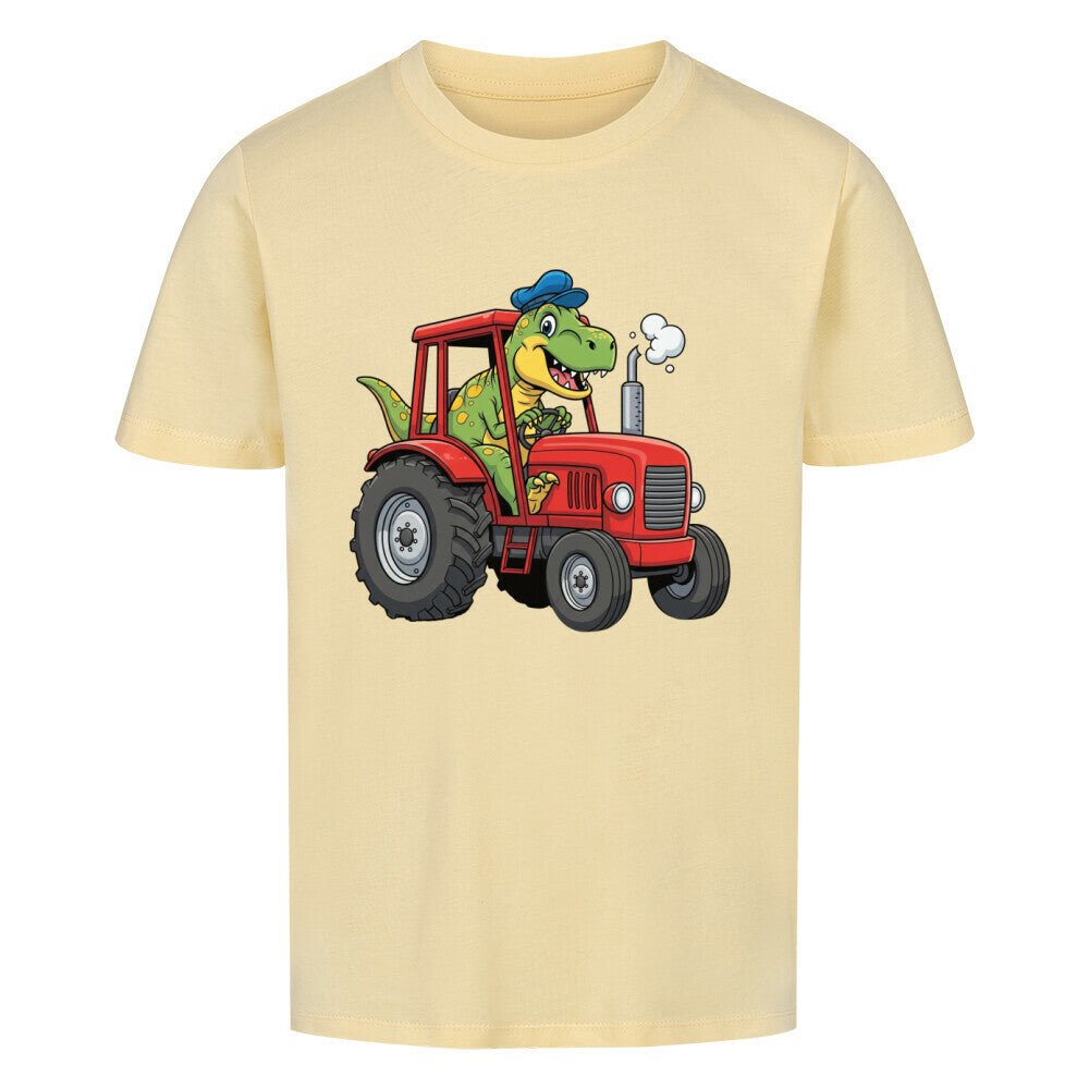 Kinder T-Shirt - Dinosaurier mit Traktor Motiv online bestellen kaufen