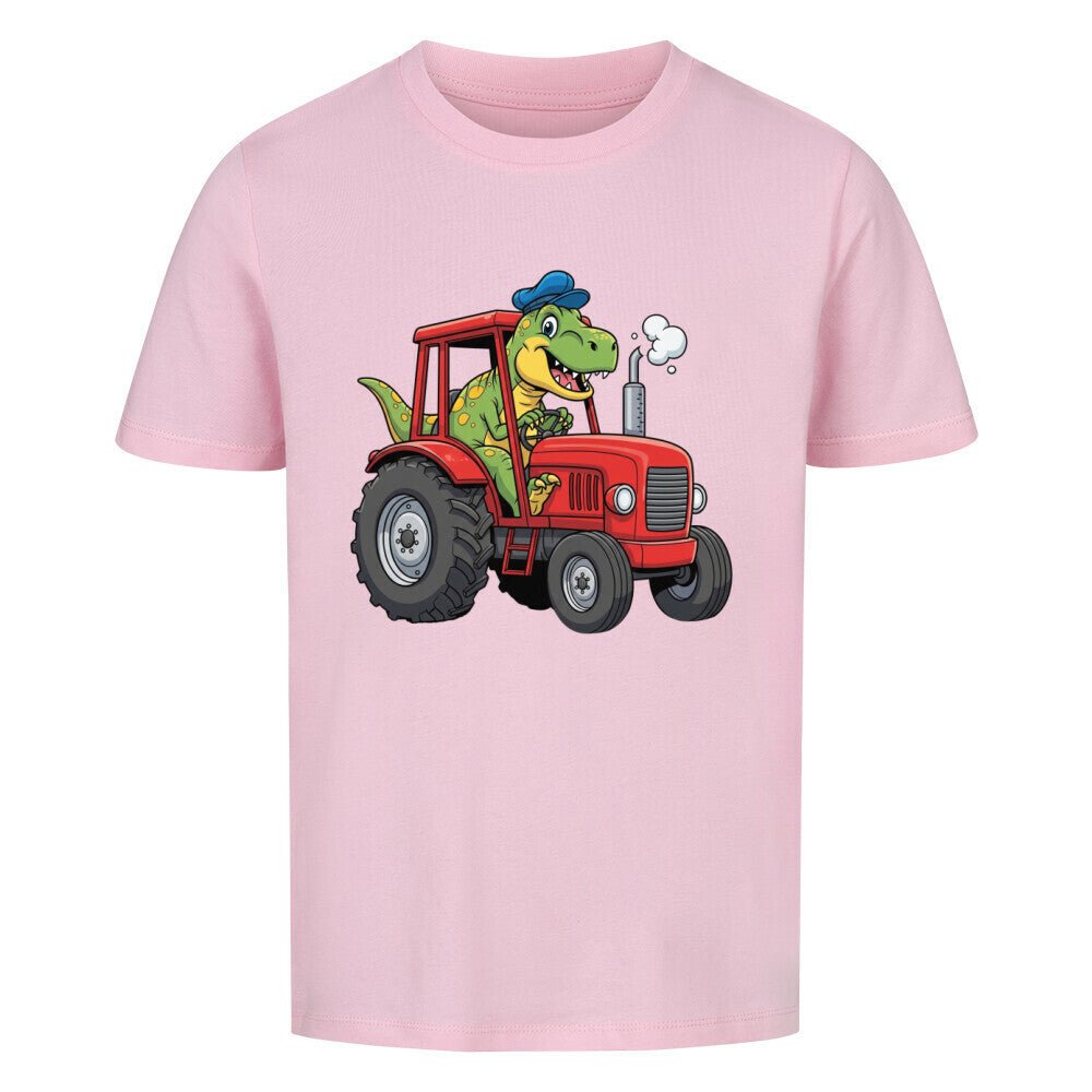 Kinder T-Shirt - Dinosaurier mit Traktor Motiv online bestellen kaufen