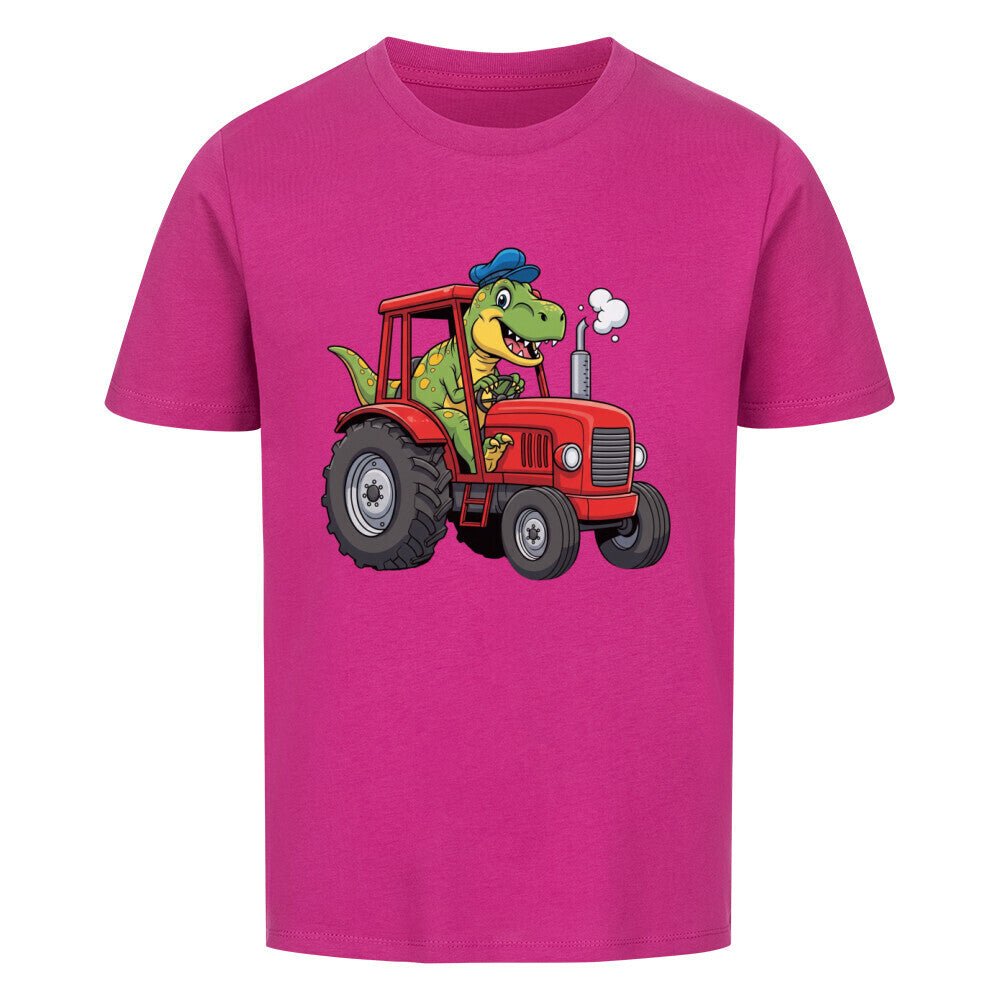 Kinder T-Shirt - Dinosaurier mit Traktor Motiv online bestellen kaufen