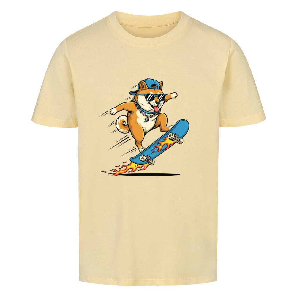 Kinder T-Shirt - Hund Doge auf Skateboard online bestellen kaufen
