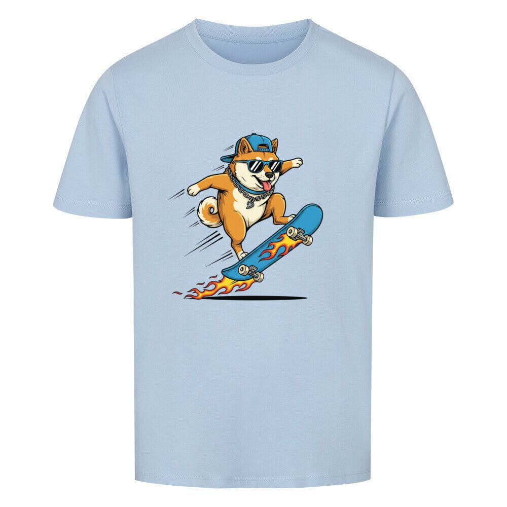 Kinder T-Shirt - Hund Doge auf Skateboard online bestellen kaufen