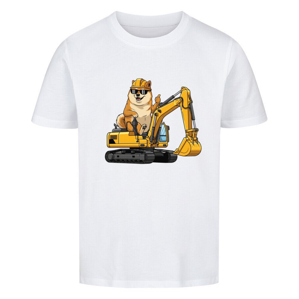 Kinder T-Shirt - Hund Doge Bagger Motiv online bestellen kaufen