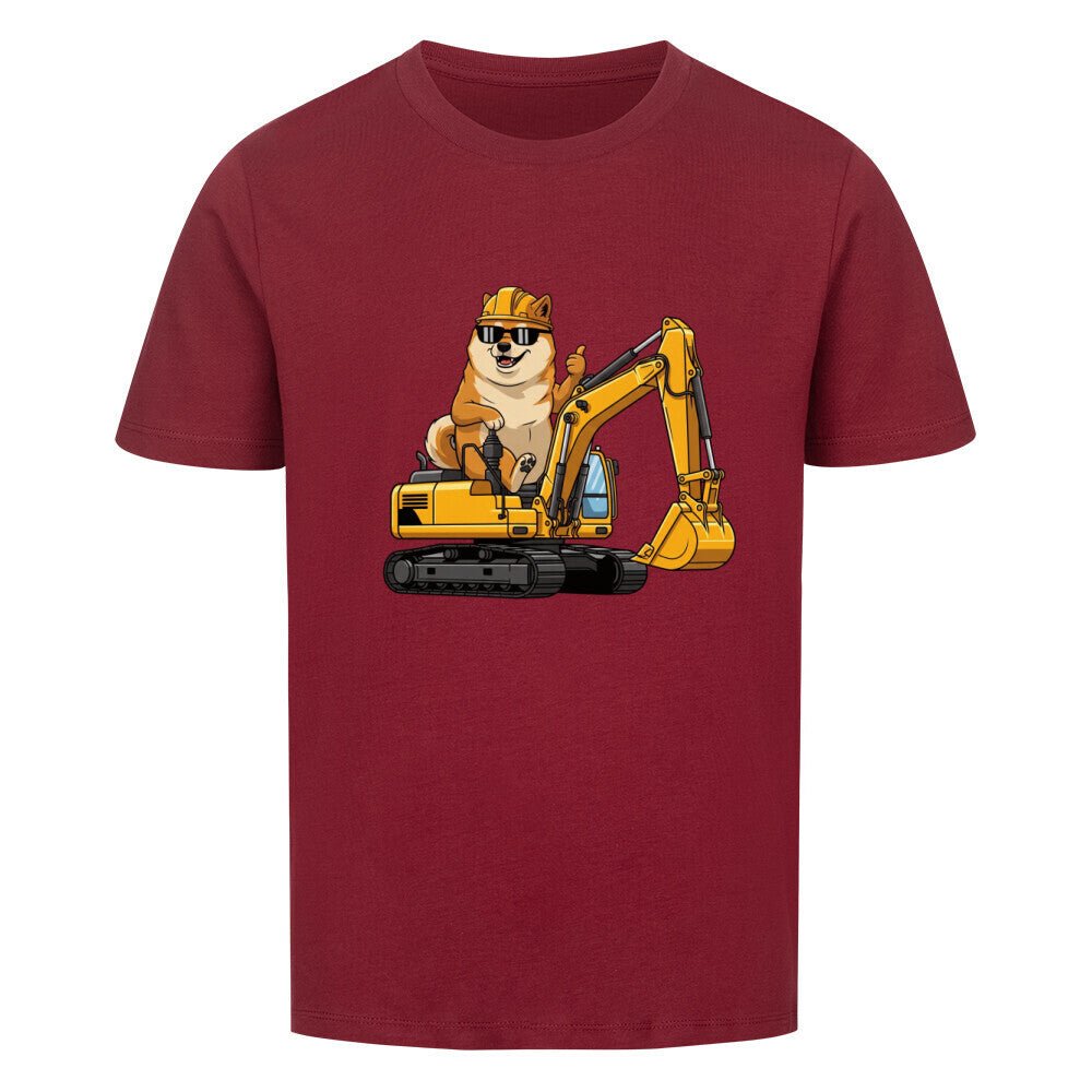 Kinder T-Shirt - Hund Doge Bagger Motiv online bestellen kaufen