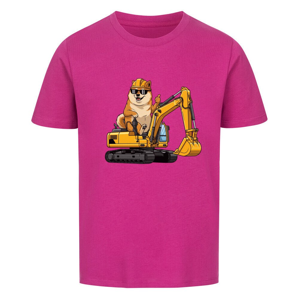 Kinder T-Shirt - Hund Doge Bagger Motiv online bestellen kaufen