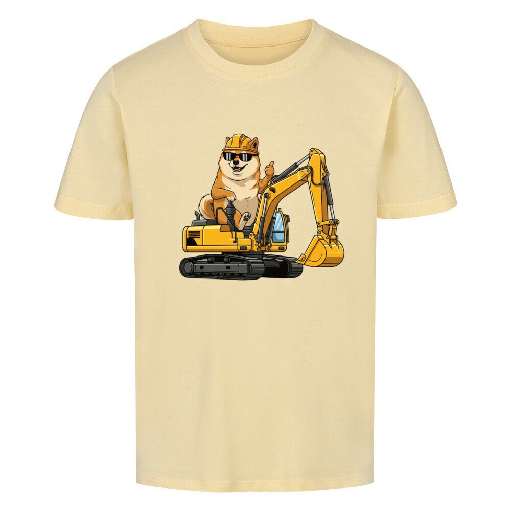 Kinder T-Shirt - Hund Doge Bagger Motiv online bestellen kaufen