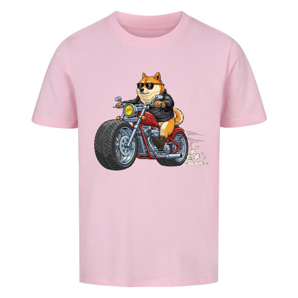 Kinder T-Shirt - Hund Doge Motorrad Motiv online bestellen kaufen