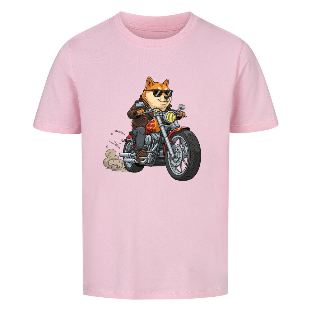 Kinder T-Shirt - Hund Doge Motorrad Motiv online bestellen kaufen