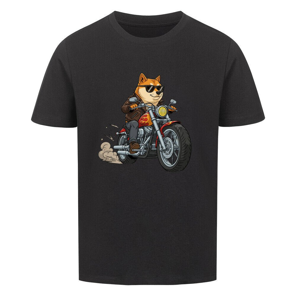 Kinder T-Shirt - Hund Doge Motorrad Motiv online bestellen kaufen