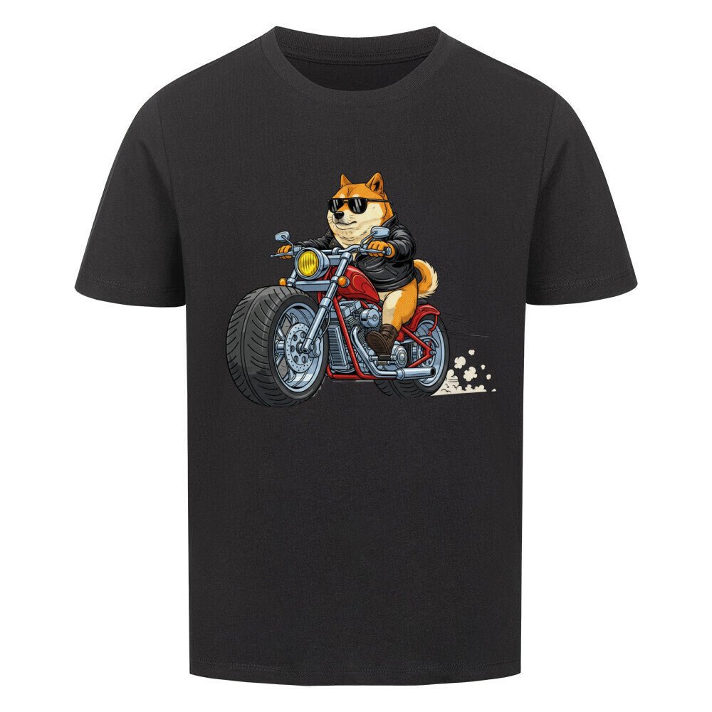 Kinder T-Shirt - Hund Doge Motorrad Motiv online bestellen kaufen