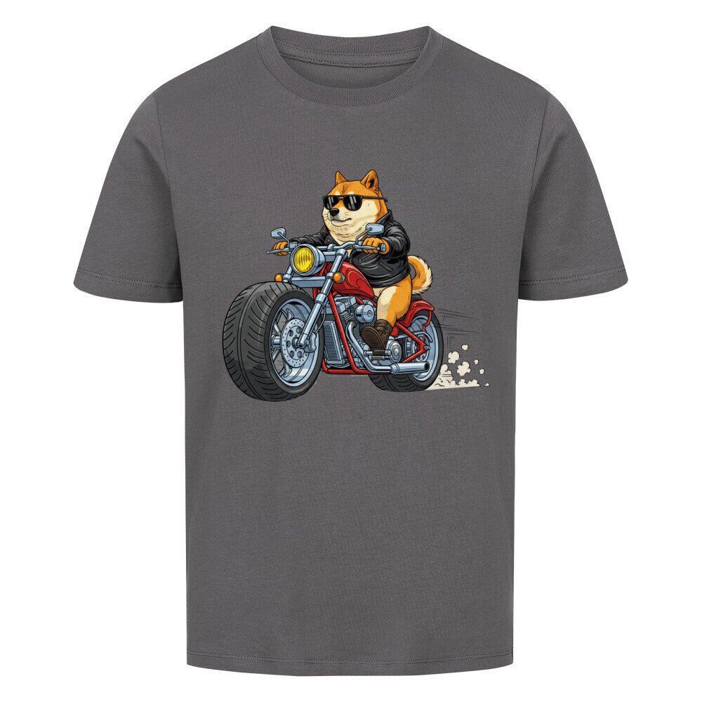Kinder T-Shirt - Hund Doge Motorrad Motiv online bestellen kaufen