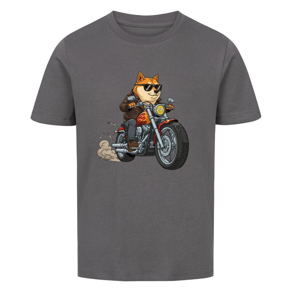 Kinder T-Shirt - Hund Doge Motorrad Motiv online bestellen kaufen
