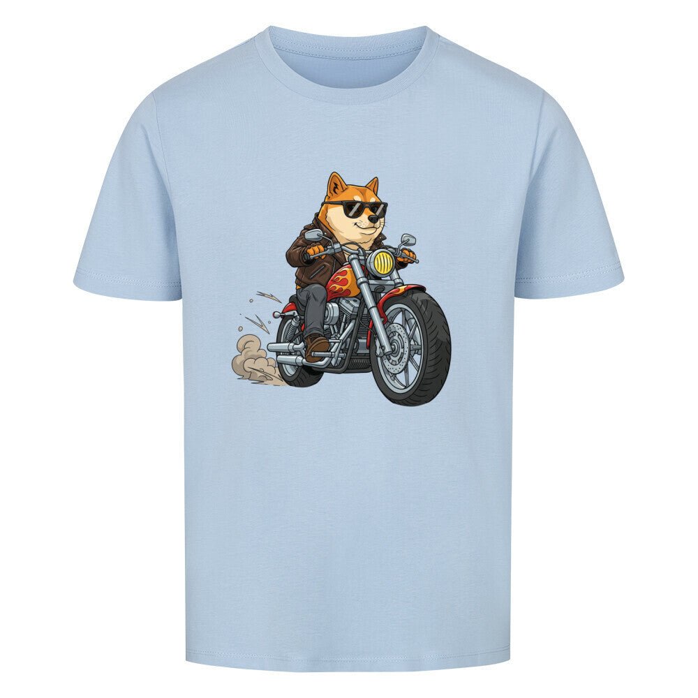 Kinder T-Shirt - Hund Doge Motorrad Motiv online bestellen kaufen