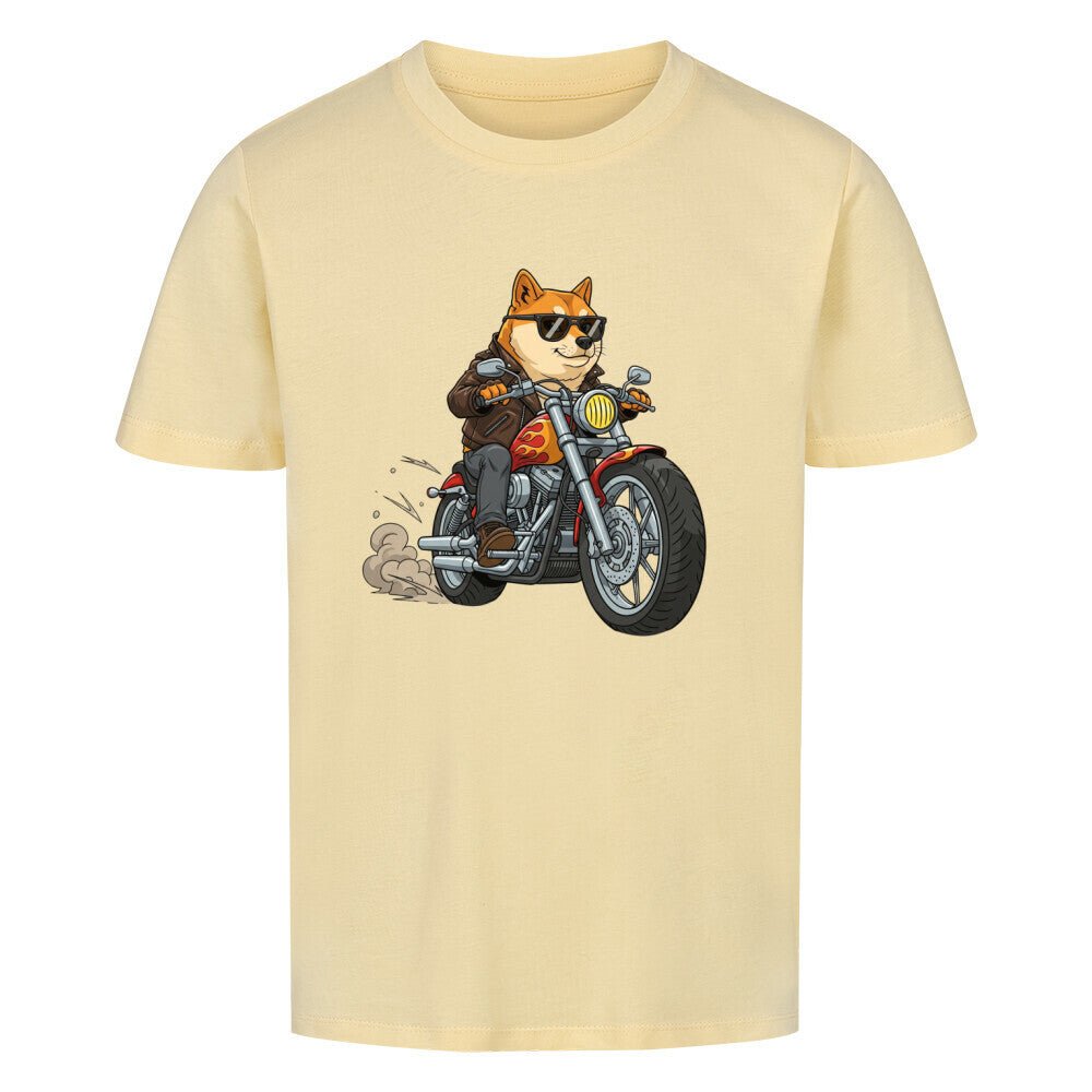 Kinder T-Shirt - Hund Doge Motorrad Motiv online bestellen kaufen