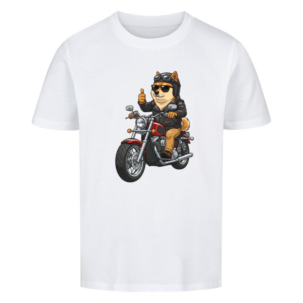 Kinder T-Shirt - Hund Doge Shiba Inu Motorrad online bestellen kaufen