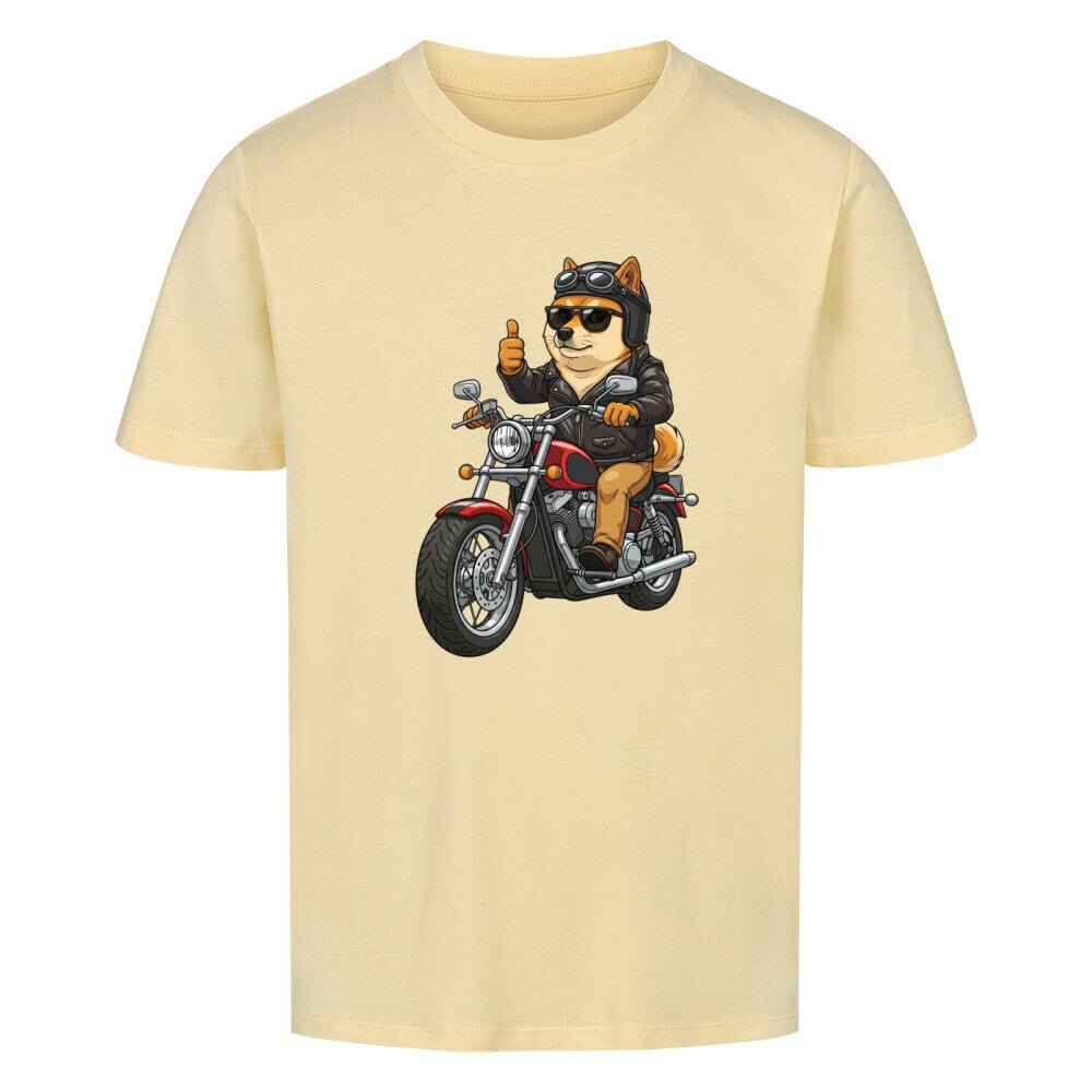 Kinder T-Shirt - Hund Doge Shiba Inu Motorrad online bestellen kaufen