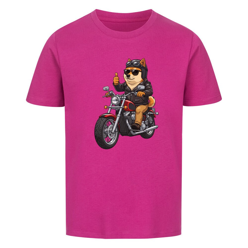 Kinder T-Shirt - Hund Doge Shiba Inu Motorrad online bestellen kaufen