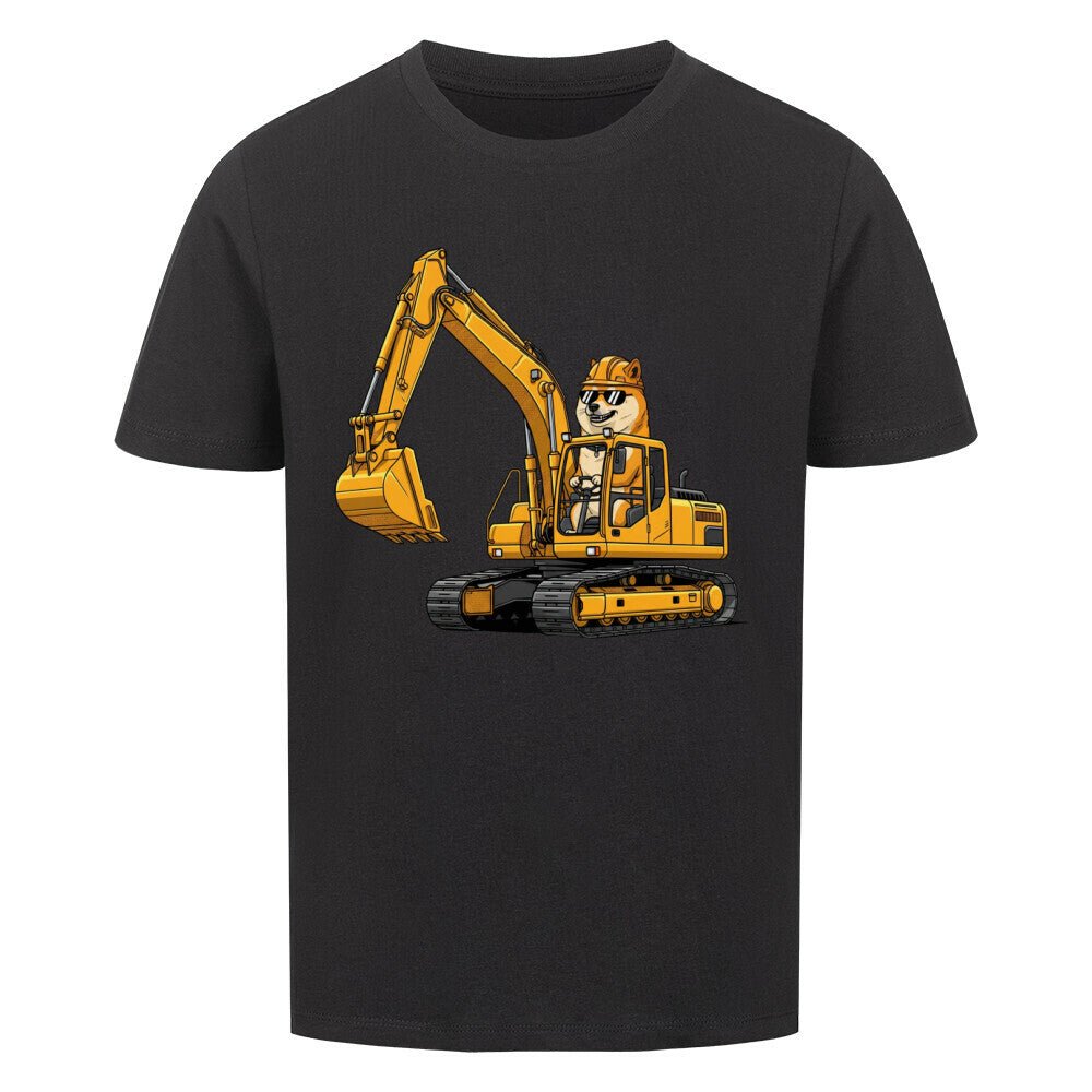 Kinder T-Shirt - Hund Shiba auf Bagger online bestellen kaufen