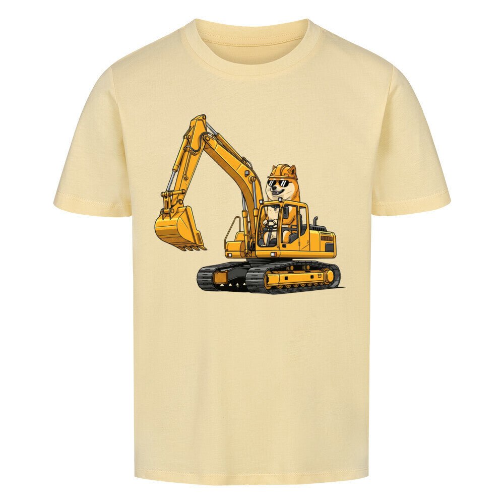 Kinder T-Shirt - Hund Shiba auf Bagger online bestellen kaufen
