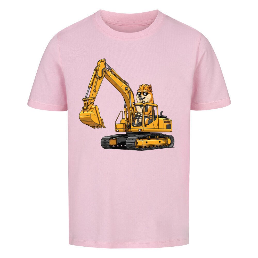 Kinder T-Shirt - Hund Shiba auf Bagger online bestellen kaufen