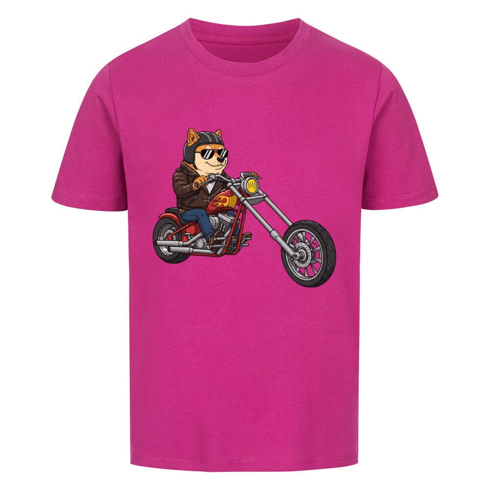 Kinder T-Shirt - Hund Shiba Motorrad online bestellen kaufen