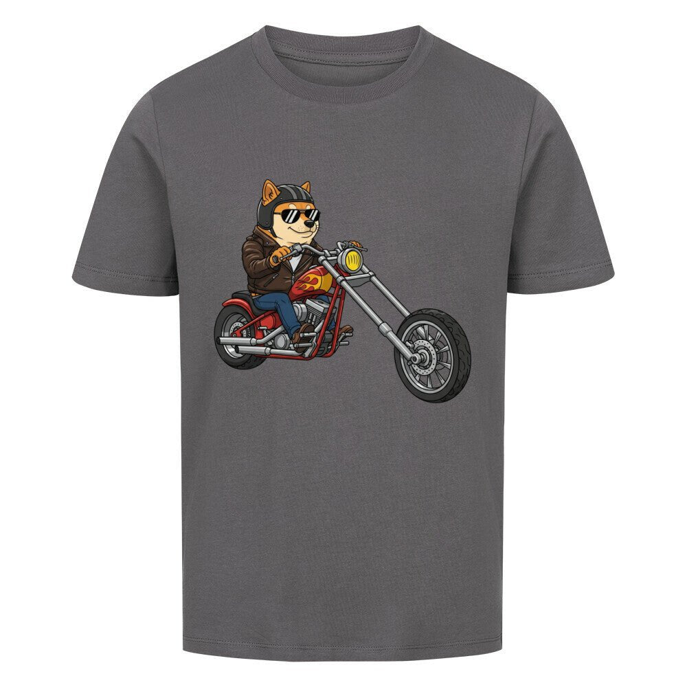 Kinder T-Shirt - Hund Shiba Motorrad online bestellen kaufen