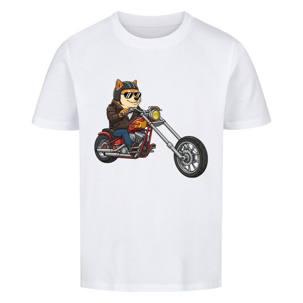 Kinder T-Shirt - Hund Shiba Motorrad online bestellen kaufen