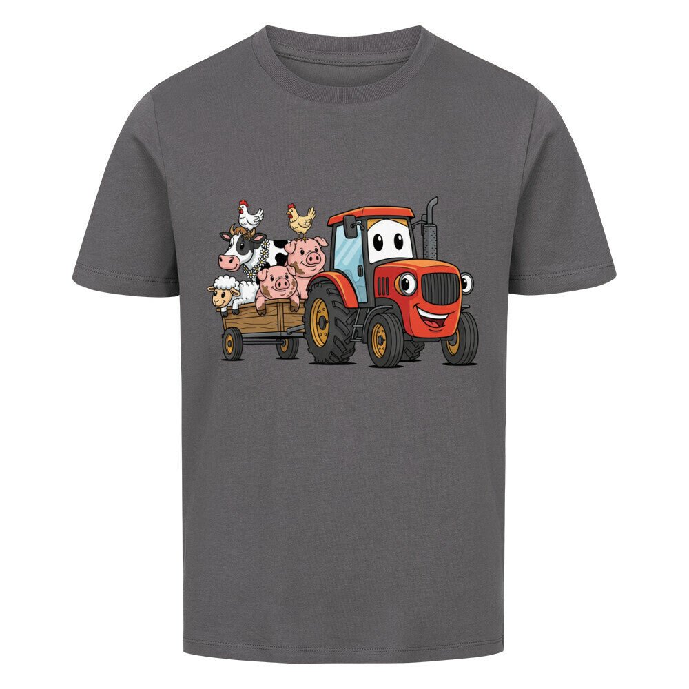 Kinder T-Shirt mit Bauernhof und Traktor Motiv online bestellen kaufen