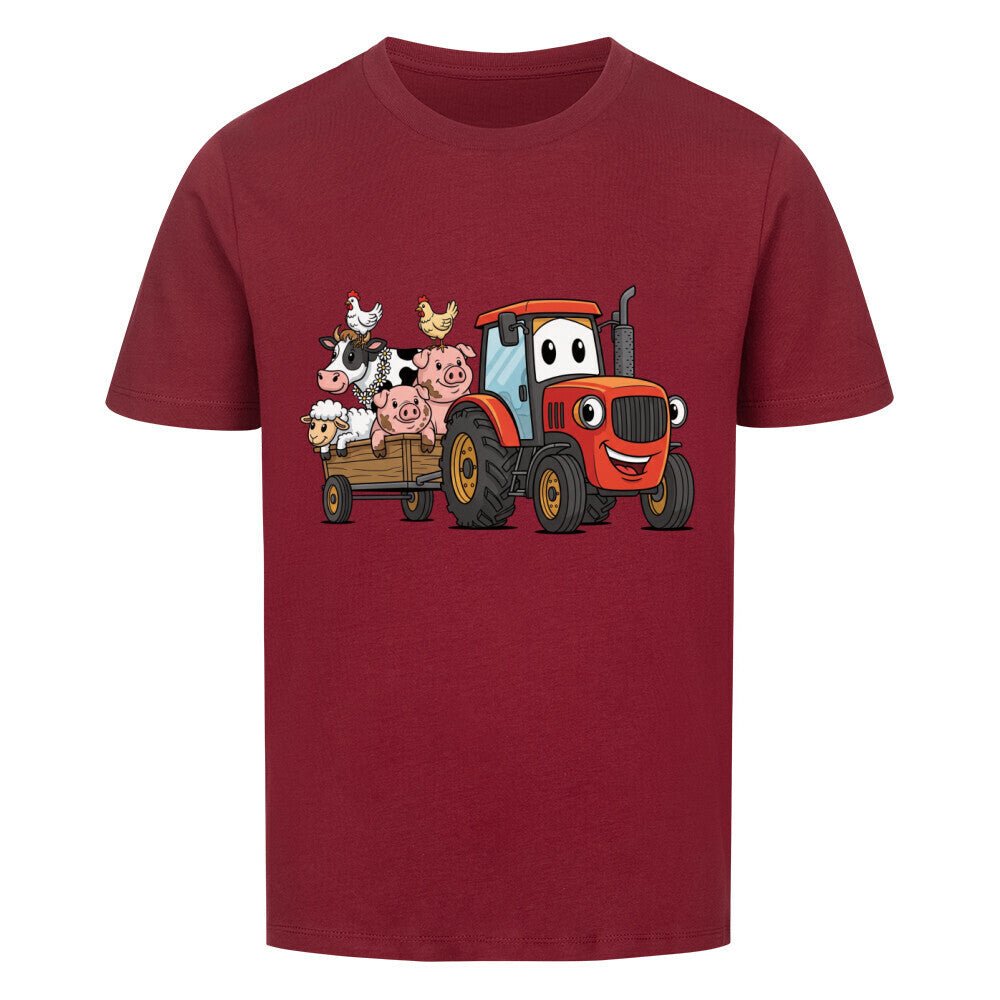 Kinder T-Shirt mit Bauernhof und Traktor Motiv online bestellen kaufen
