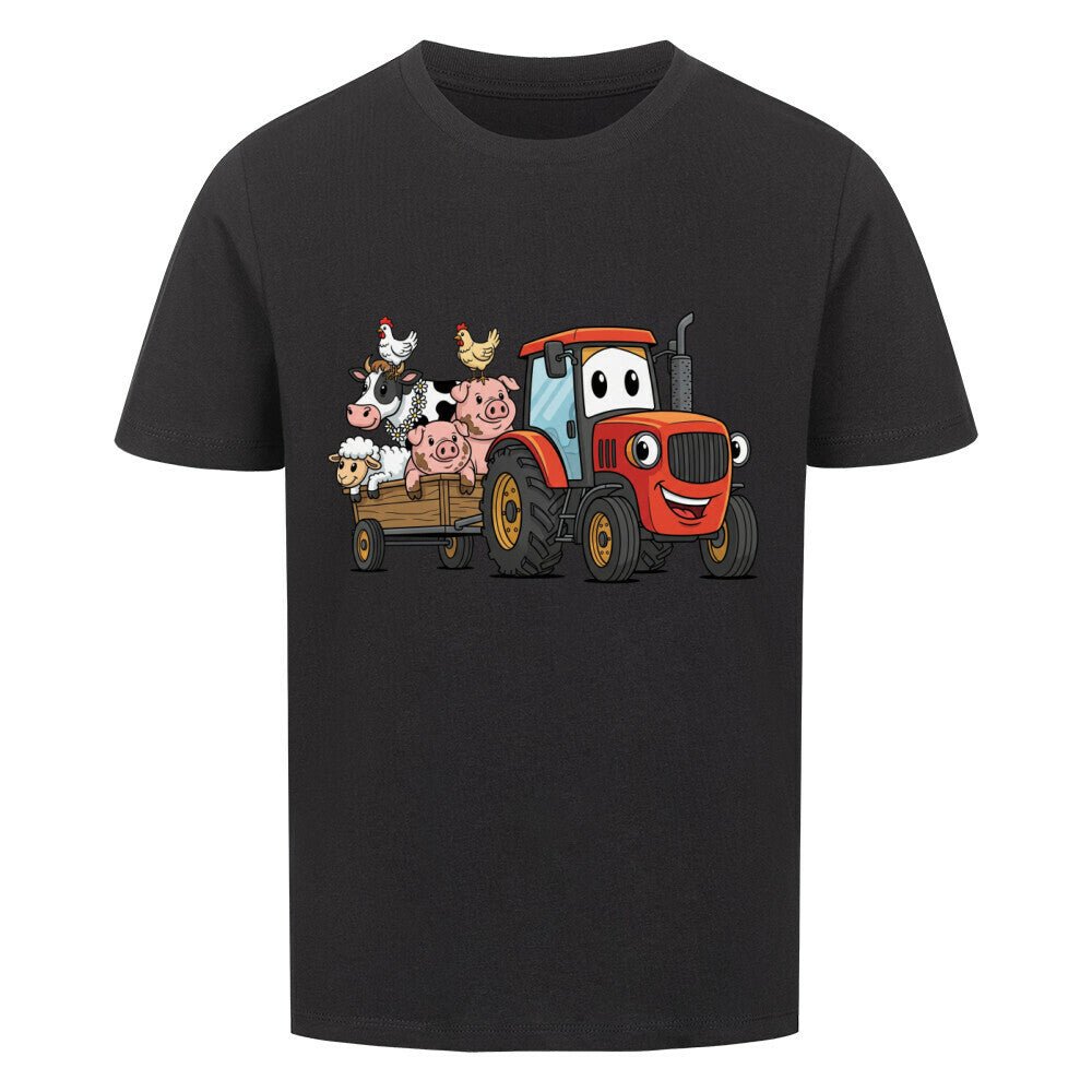 Kinder T-Shirt mit Bauernhof und Traktor Motiv online bestellen kaufen