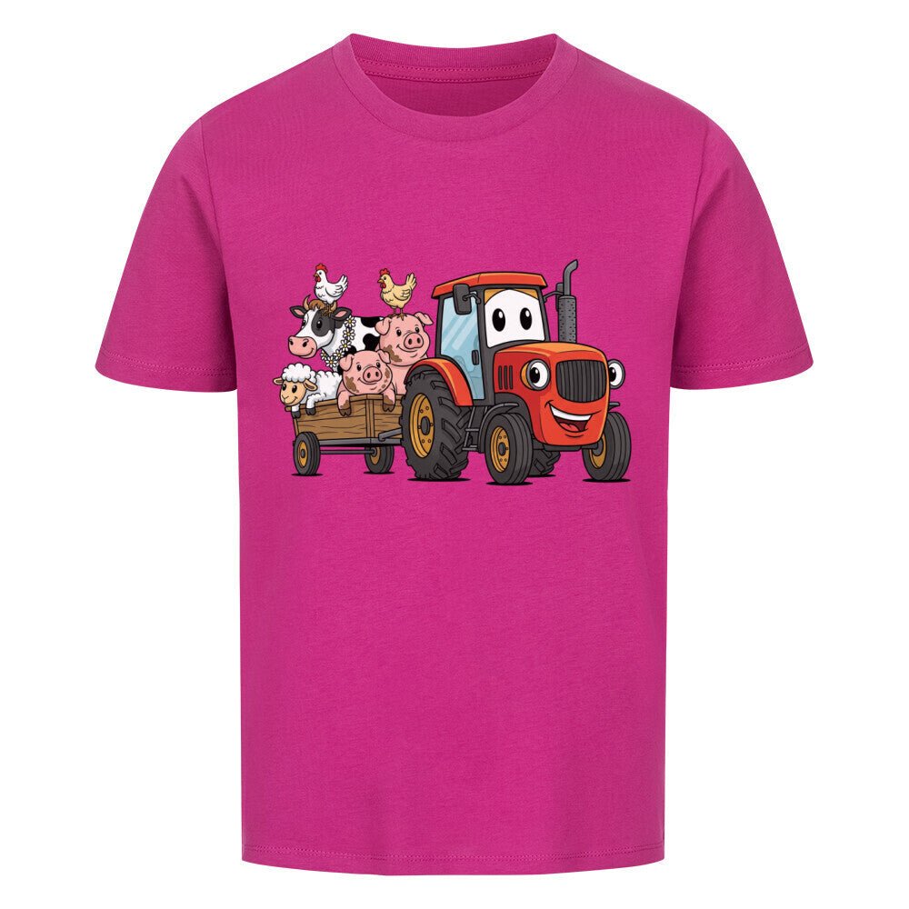 Kinder T-Shirt mit Bauernhof und Traktor Motiv online bestellen kaufen