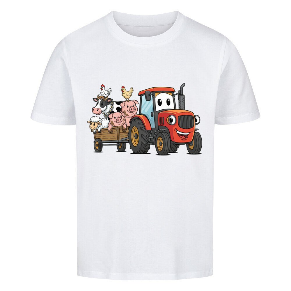 Kinder T-Shirt mit Bauernhof und Traktor Motiv online bestellen kaufen