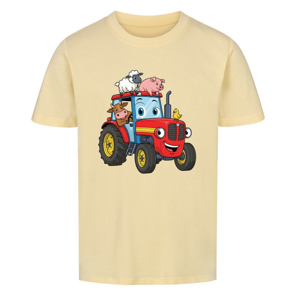 Kinder T-Shirt mit Bauernhoftieren und einen Traktor online bestellen kaufen
