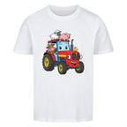 Kinder T-Shirt mit Bauernhoftieren und einen Traktor online bestellen kaufen