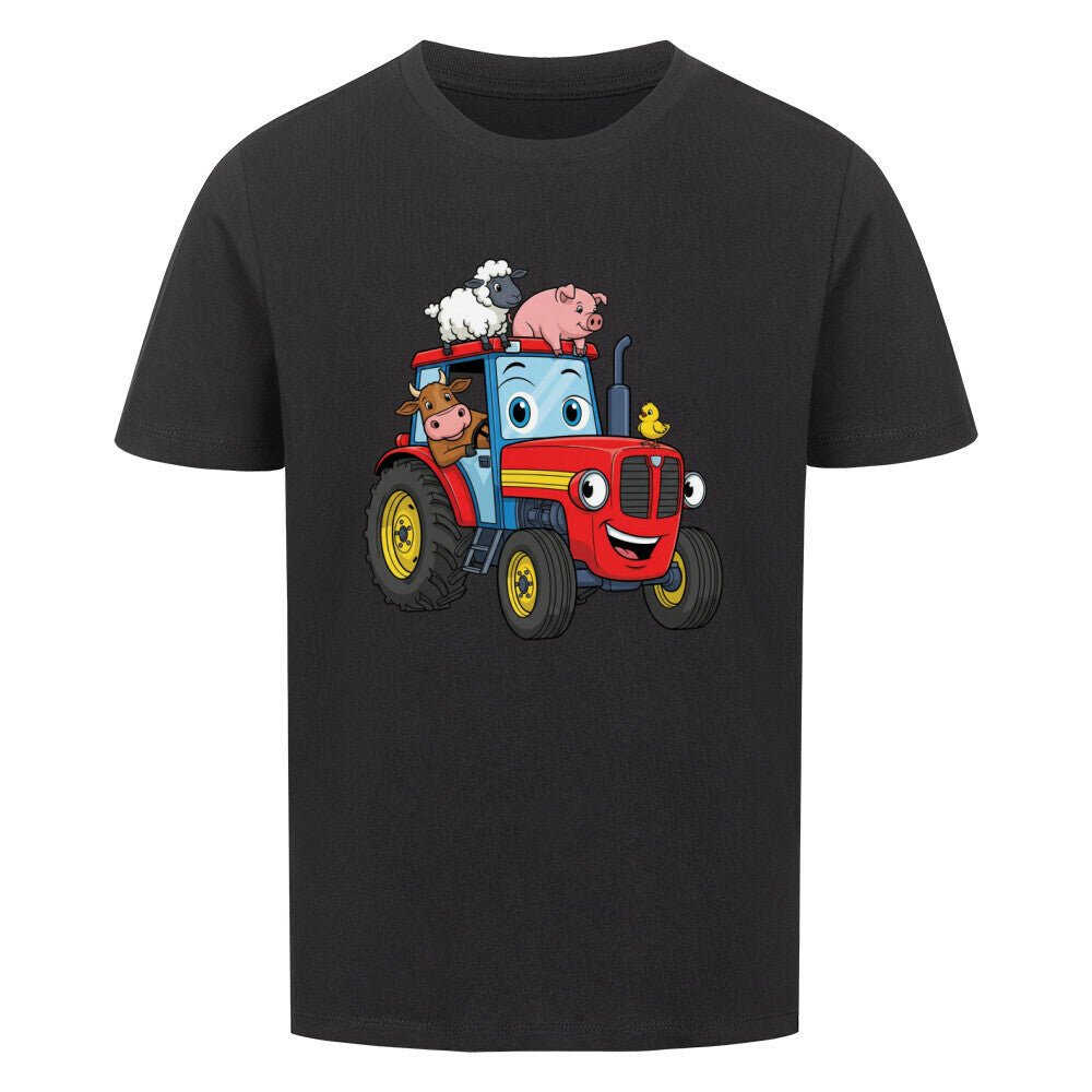 Kinder T-Shirt mit Bauernhoftieren und einen Traktor online bestellen kaufen