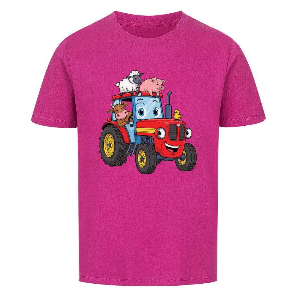 Kinder T-Shirt mit Bauernhoftieren und einen Traktor online bestellen kaufen