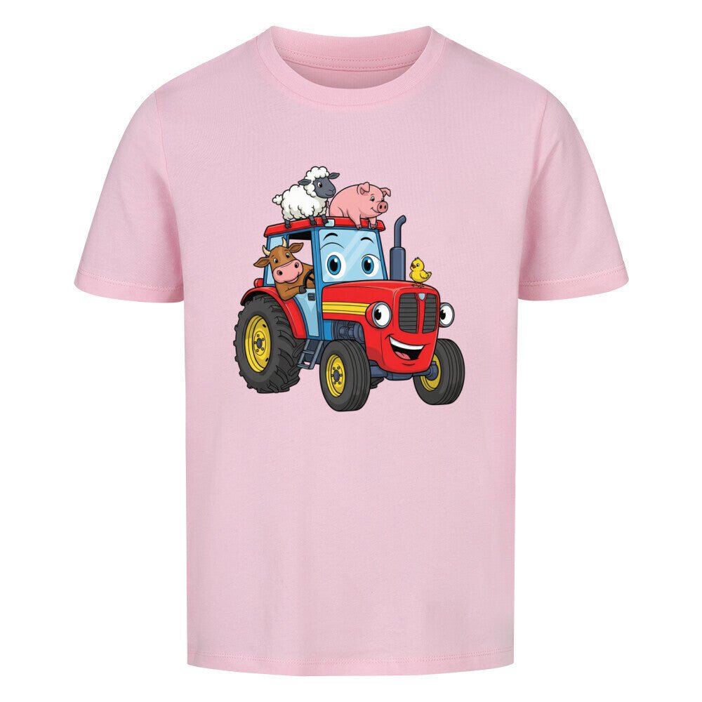 Kinder T-Shirt mit Bauernhoftieren und einen Traktor online bestellen kaufen