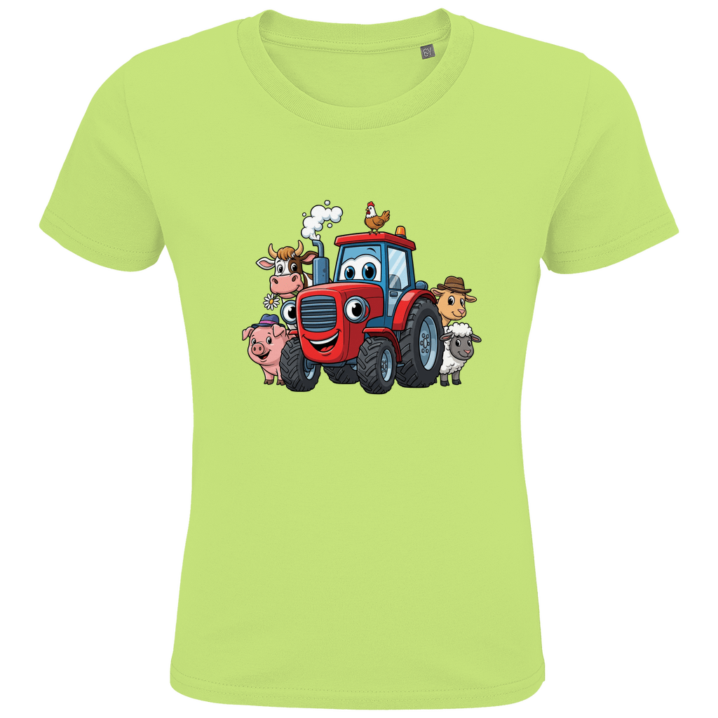 Kinder T-Shirt mit Bauernhoftieren und Traktor Motiv online bestellen kaufen