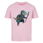 Cyber Dino T-Rex - Bio Baumwolle Kinder T-Shirt Tech D-Rex Motiv pink rosa