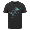 Cyber Dino T-Rex - Bio Baumwolle Kinder T-Shirt Tech D-Rex Motiv
schwarz