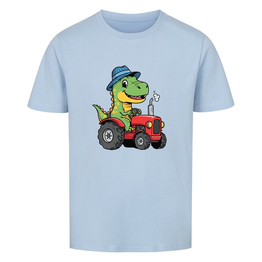 Kinder T-Shirt mit Dino auf einem Traktor Motiv online bestellen kaufen