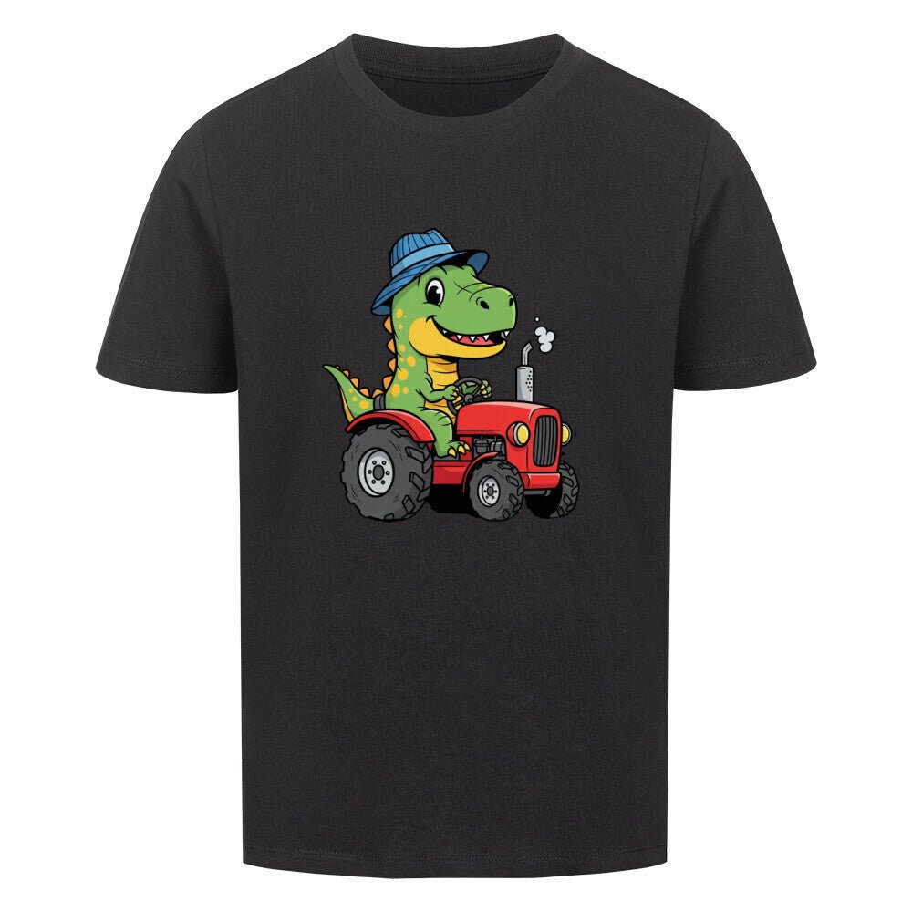 Kinder T-Shirt mit Dino auf einem Traktor Motiv online bestellen kaufen