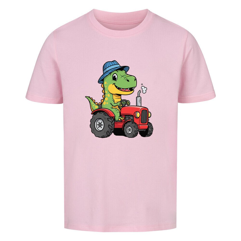 Kinder T-Shirt mit Dino auf einem Traktor Motiv online bestellen kaufen