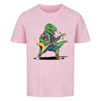 Dino T-Rex spielt E-Gitarre - Bio Kinder T-Shirt Rockstar Motiv
pink rosa