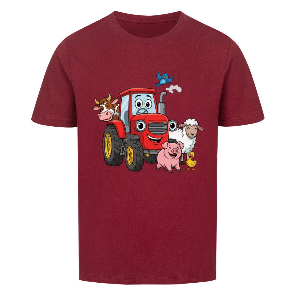Kinder T-Shirt mit Traktor und Bauernhoftiere Motiv online bestellen kaufen