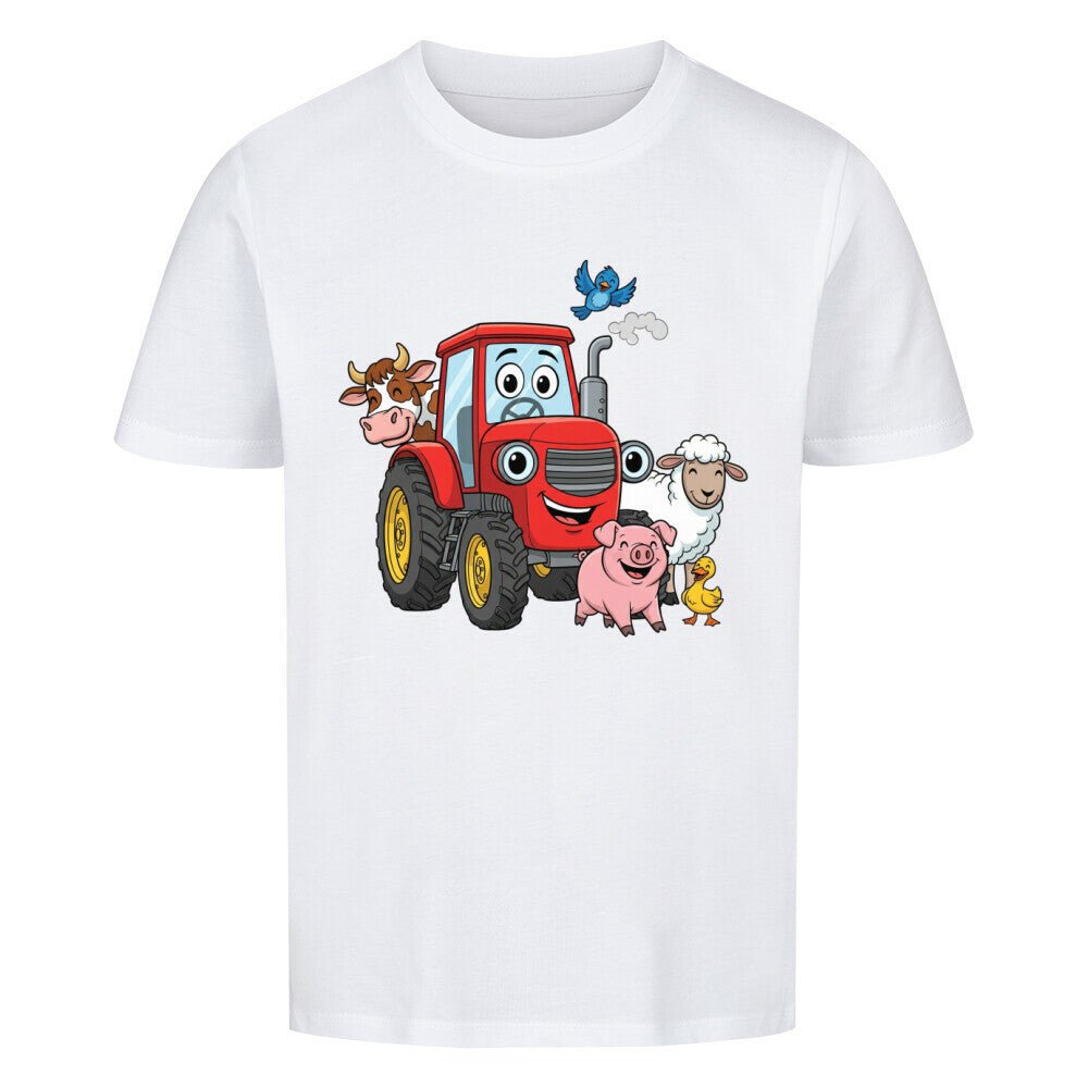 Kinder T-Shirt mit Traktor und Bauernhoftiere Motiv online bestellen kaufen