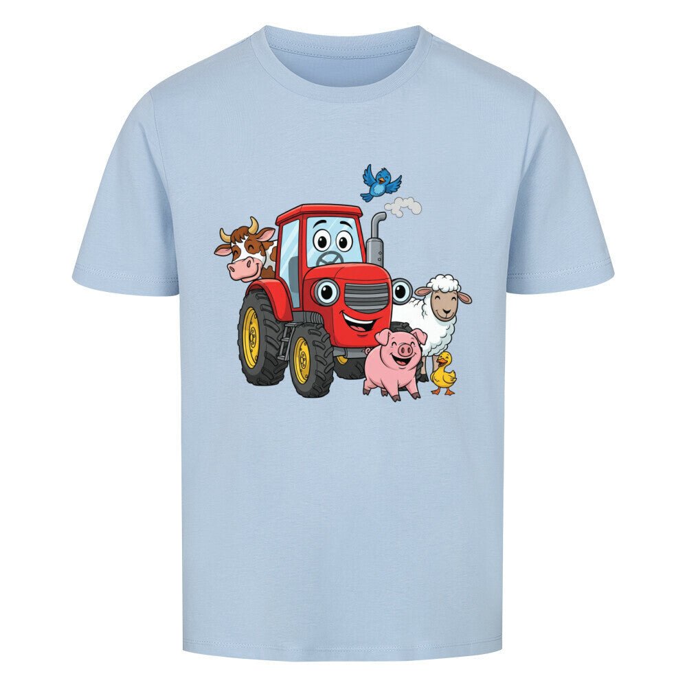Kinder T-Shirt mit Traktor und Bauernhoftiere Motiv online bestellen kaufen