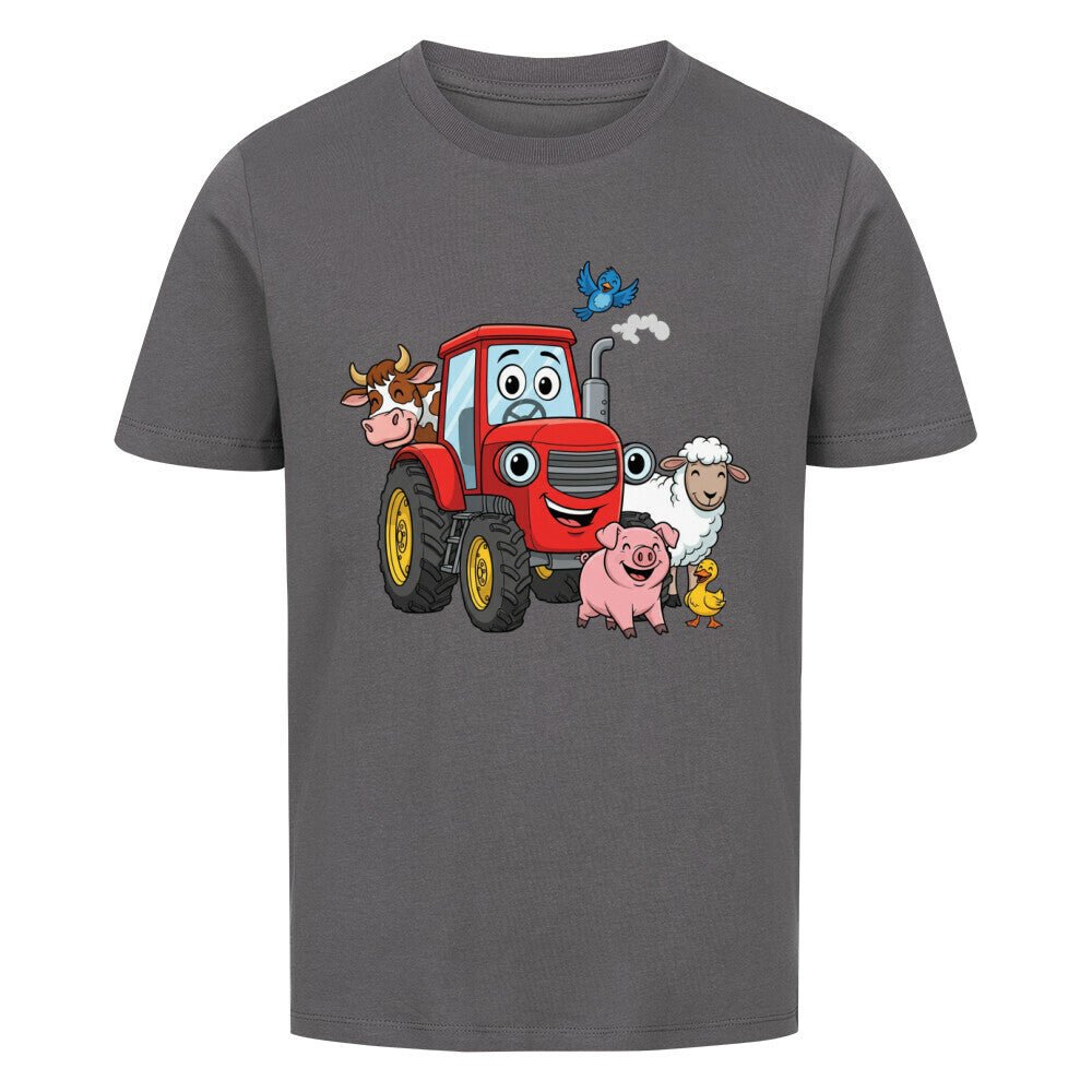 Kinder T-Shirt mit Traktor und Bauernhoftiere Motiv online bestellen kaufen